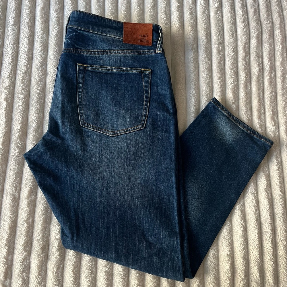 NWOT Flint and Tinder Men's Selvedge Jeans Atlantic Fit 36x30